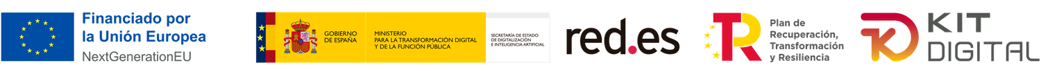 Financiado por la Unión Europea NextGenerationEU. Gobierno de España, Ministerio para la Transformación Digital y de la Función Pública. Red.es. Plan de Recuperación, Transformación y Resiliencia. Kit Digital